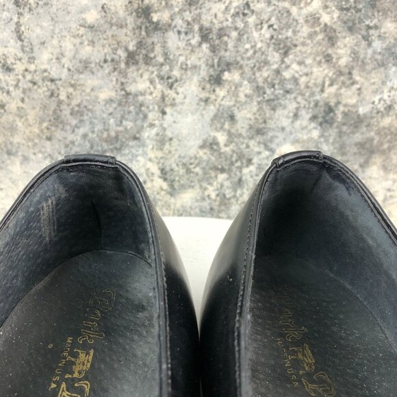 Park Place Men's Size 10D Black Leather Closed Toe Slip On Dress Shoes Loafers - Picture 4 of 16